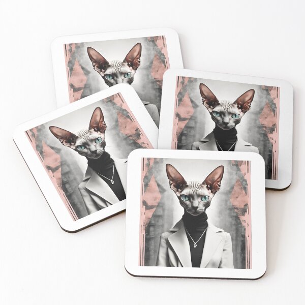 Item preview, Quirky Cat Artwork - Unique Feline Fashion Print designed and sold by MiszungART.