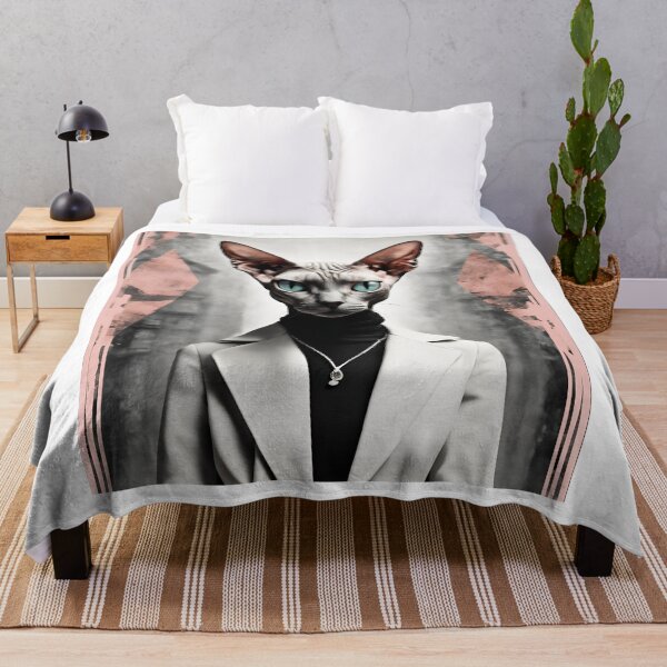 Item preview, Quirky Cat Artwork - Unique Feline Fashion Print designed and sold by MiszungART.