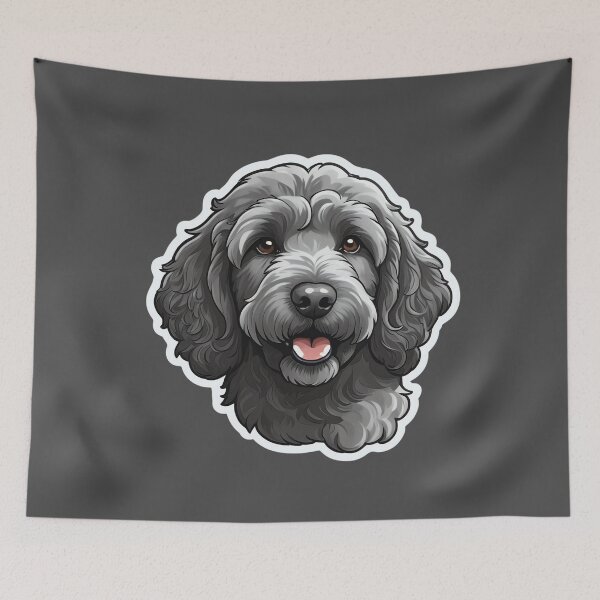 Item preview, Black Golden Doodle designed and sold by pixelpeakART.