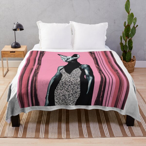 Item preview, Quirky Cat Artwork - Unique Feline Fashion Print designed and sold by MiszungART.