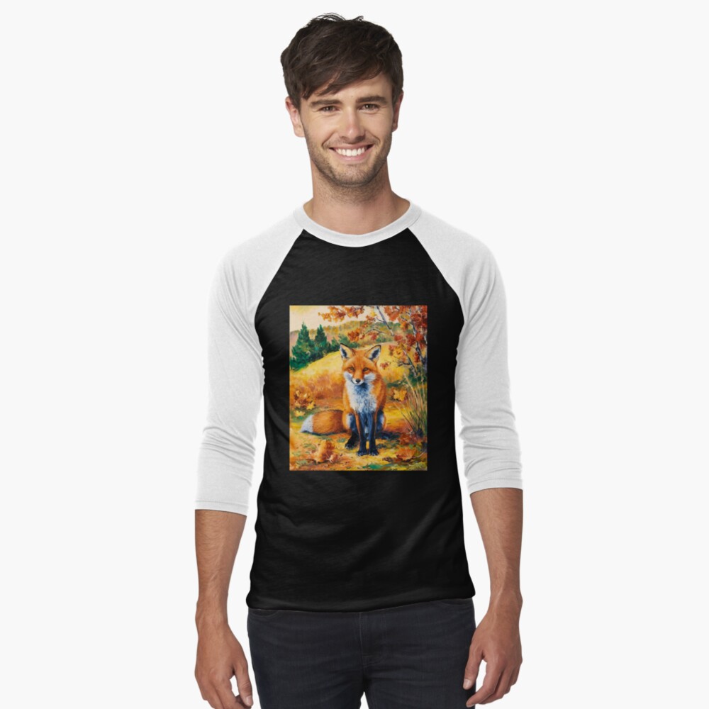 Item preview, Baseball ¾ Sleeve T-Shirt designed and sold by FoxVibes.