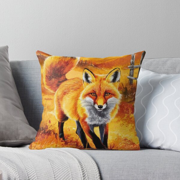 Item preview, Fox Portrait. Autumn season, fall fox, vintage fox, fox painting, Paul Cezanne style designed and sold by FoxVibes.