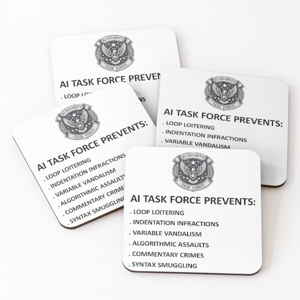 Item preview, AI Security Task Force Prevents Funny Stuff designed and sold by SportsT-Shirts.