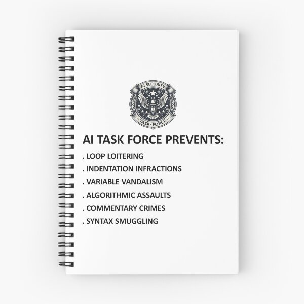 Item preview, AI Security Task Force Prevents Funny Stuff designed and sold by SportsT-Shirts.