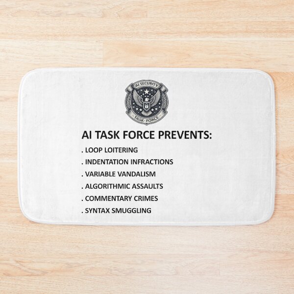 Item preview, AI Security Task Force Prevents Funny Stuff designed and sold by SportsT-Shirts.