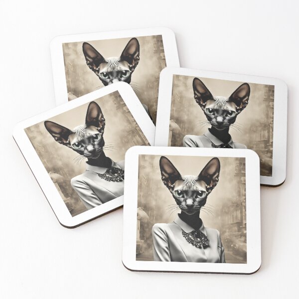 Item preview, Quirky Cat Artwork - Unique Feline Fashion Print designed and sold by MiszungART.