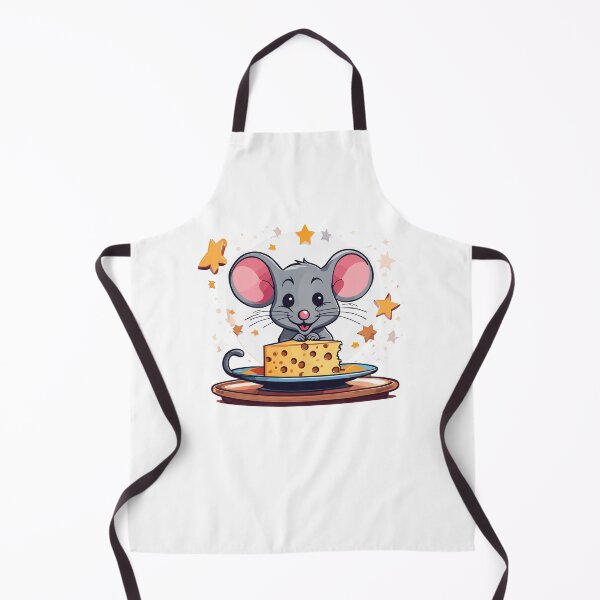 Item preview, Small mouse was nibbling on cheese on a plate designed and sold by InwzaDesign.