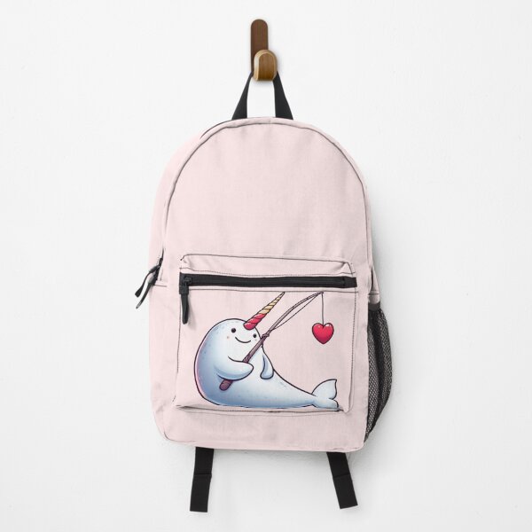 Item preview, Cute narwhal fishing a heart designed and sold by TimeToMap.