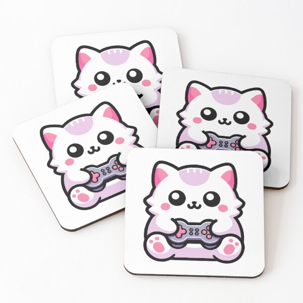 Item preview, Kawaii Gamer Cat designed and sold by PMCreative.