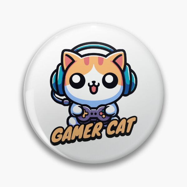 Item preview, Cute Gamer Cat designed and sold by PMCreative.