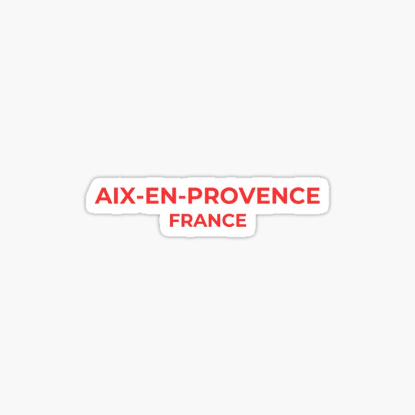 Aix-en-Provence France Sticker