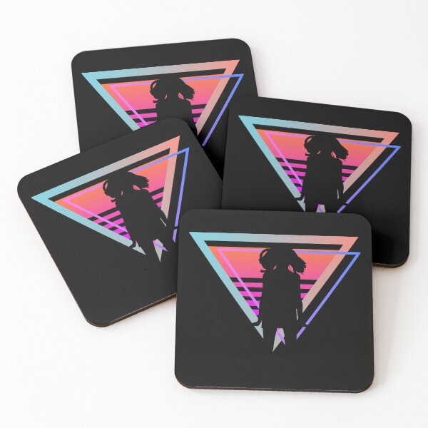 Item preview, Silhouette girl with retro triangle  designed and sold by MarigoldandLily.