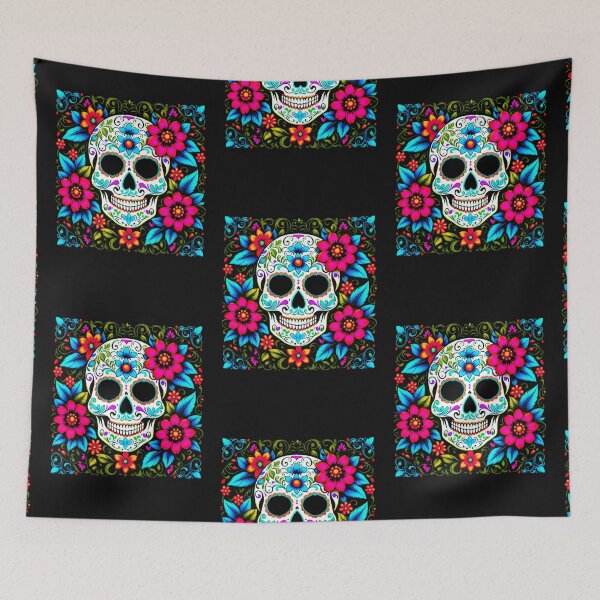 Item preview, Festive Floral Sugar Skull designed and sold by Ronny-Owiso.