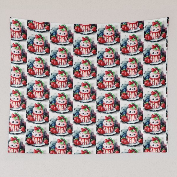 Item preview, Strawberry cupcake  designed and sold by Suzanne zen.