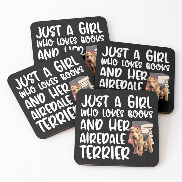 Item preview, Just A Girl Who Loves Books And Her Airedale Terrier designed and sold by TheAnimalZ00.