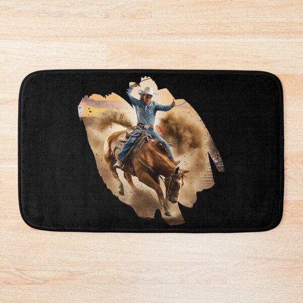 Item preview, Rodeo Ready vintage cowboy designs designed and sold by Redjakkal.