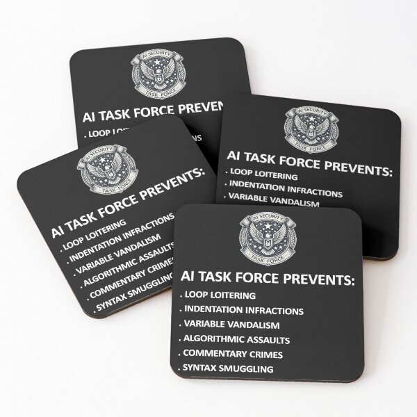Item preview, AI Security Task Force Prevents Funny Stuff designed and sold by SportsT-Shirts.