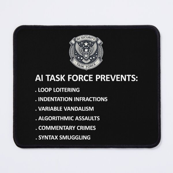 Item preview, AI Security Task Force Prevents Funny Stuff designed and sold by SportsT-Shirts.