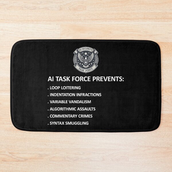 Item preview, AI Security Task Force Prevents Funny Stuff designed and sold by SportsT-Shirts.