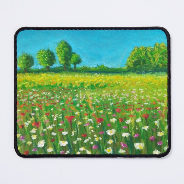 Item preview, Oil Pastel - Landscape Painting - Summer and Flowers designed and sold by Sky-99.