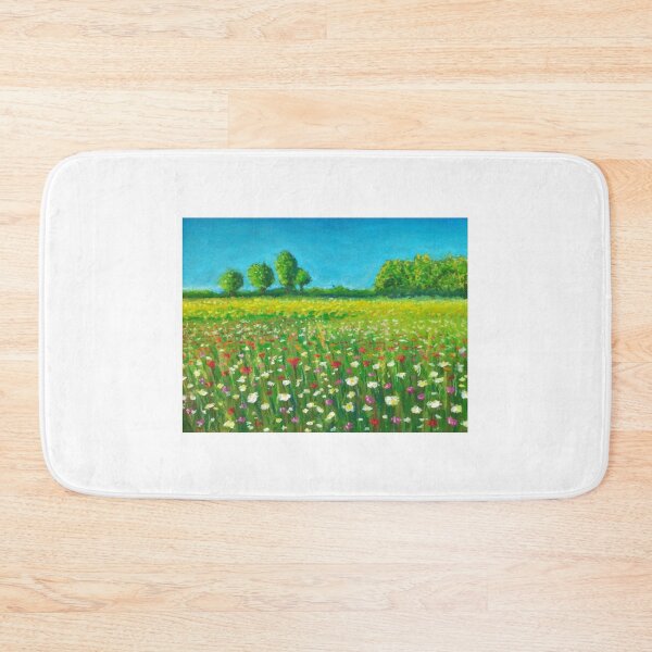 Item preview, Oil Pastel - Landscape Painting - Summer and Flowers designed and sold by Sky-99.