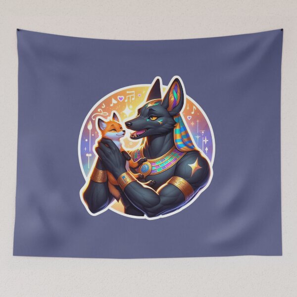 Item preview,   Anubis and the little fox  designed and sold by Queueka.