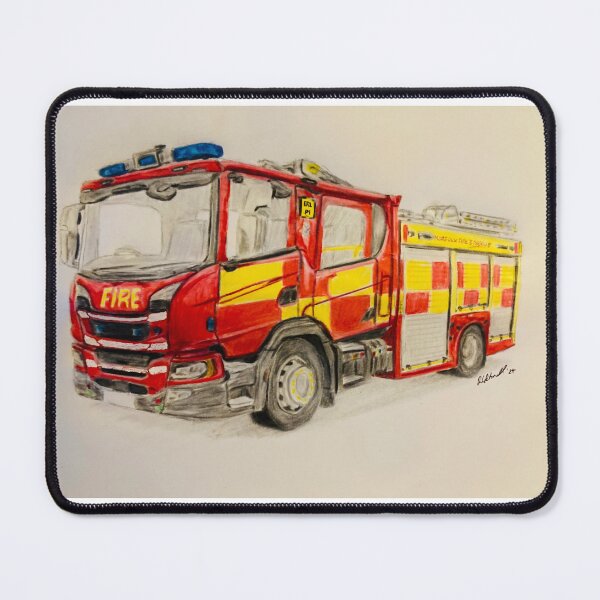 Item preview, New Norfolk Fire truck designed and sold by Truck drawing art.