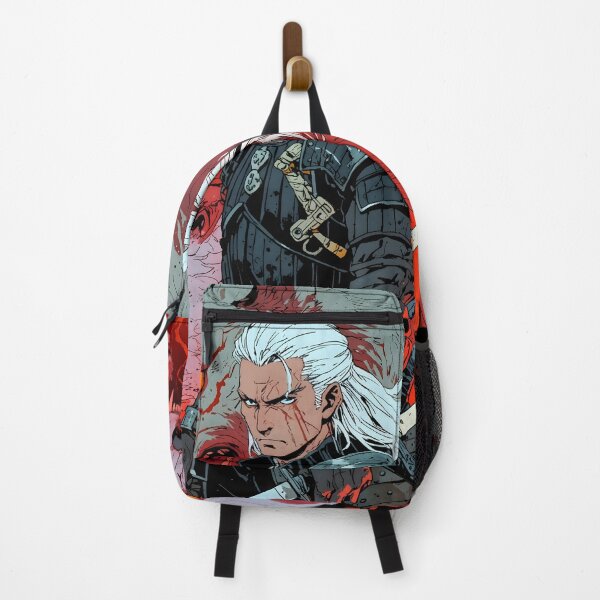 Aperçu de l'œuvre Style anime rétro loup blanc Geralt japon créée et vendue par Ms. Bork.