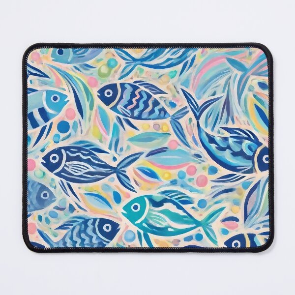 Item preview, Preppy Tropical Fish Pattern designed and sold by BrightTide.