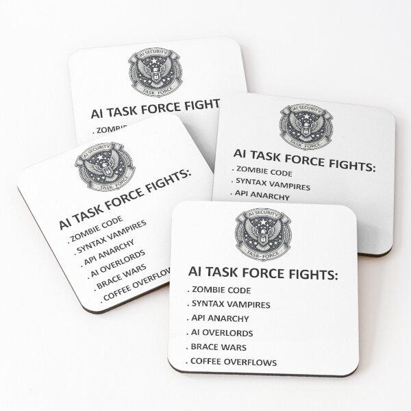 Item preview, AI Security Task Force Fights Funny Stuff designed and sold by SportsT-Shirts.