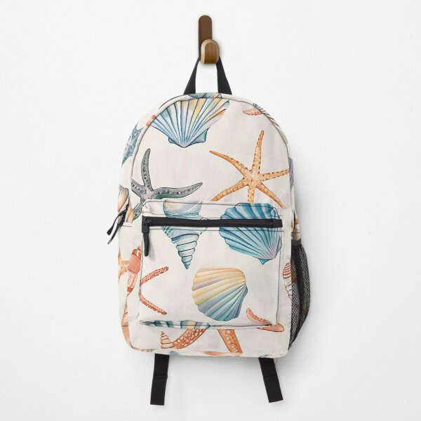 Item preview, Coastal beach  seashells starfish pattern coastal  colors  designed and sold by Inktown.