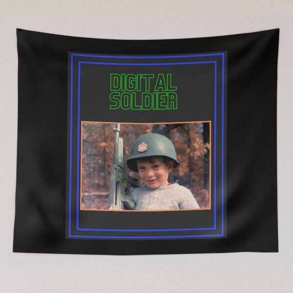 Item preview, JFK JR. DIGITAL SOLDIER BLUE BORDER  designed and sold by PatriotCat.