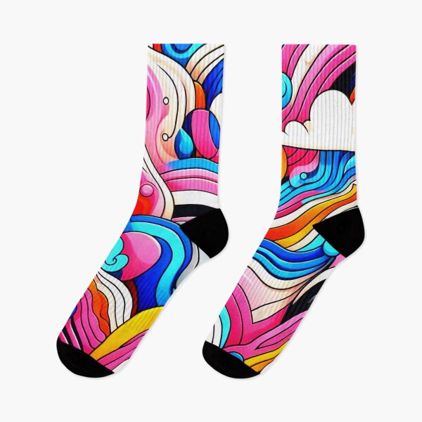 Item preview, Cool Retro Trippy Abstract Aesthetic Colourful Design designed and sold by LoveDesignMania.