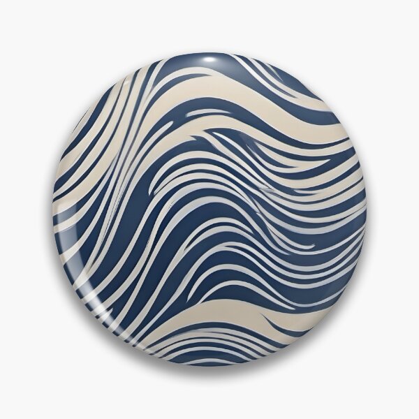 Item preview, Blue Waves: An Organic Symphony of Flowing Lines designed and sold by FreedomToDesign.