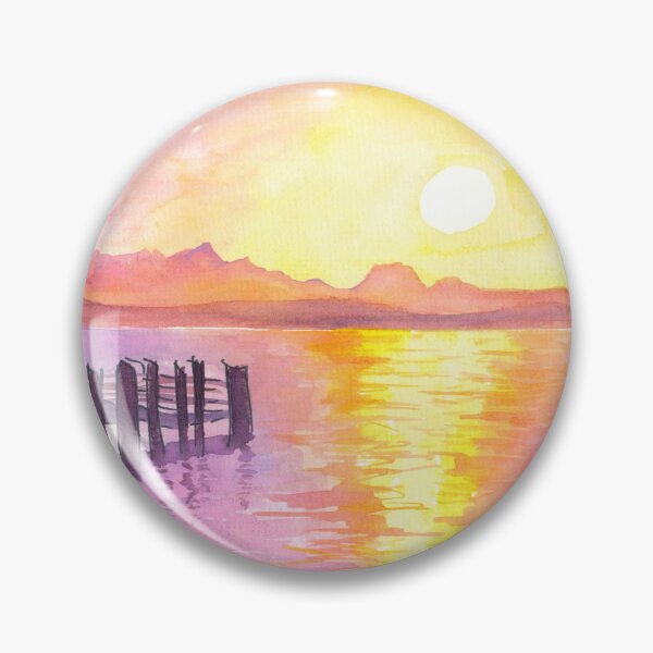 Item preview, Later Afternoon Chiemsee Lake View at with Chiemgauer Alpen designed and sold by artshop77.