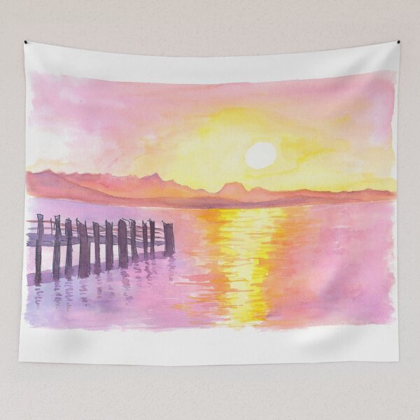 Item preview, Later Afternoon Chiemsee Lake View at with Chiemgauer Alpen designed and sold by artshop77.