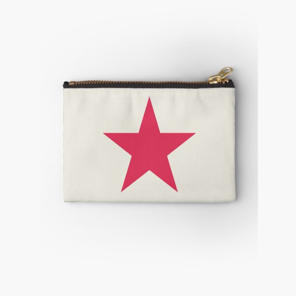 Item preview, Single RASPBERRY PINK STAR on a CREAM Background designed and sold by RachelMacht.