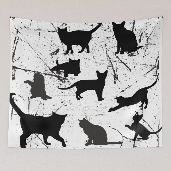 Item preview, Black Cats and white  designed and sold by tanabe.