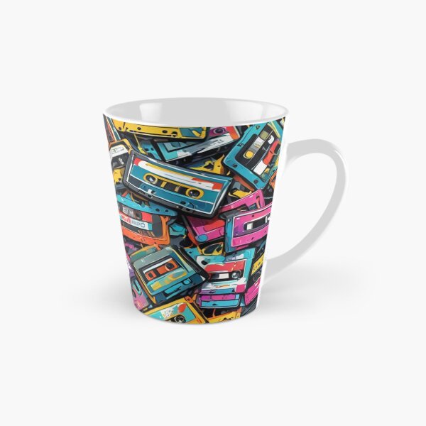 Item preview, Retro Cassette Tape Pattern designed and sold by Generic RedHead Designs.