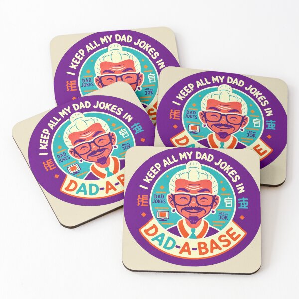 Item preview, I Keep All My Dad Jokes in a Dad-a-Base - Funny Dad Joke Design designed and sold by KriticalDesigns.