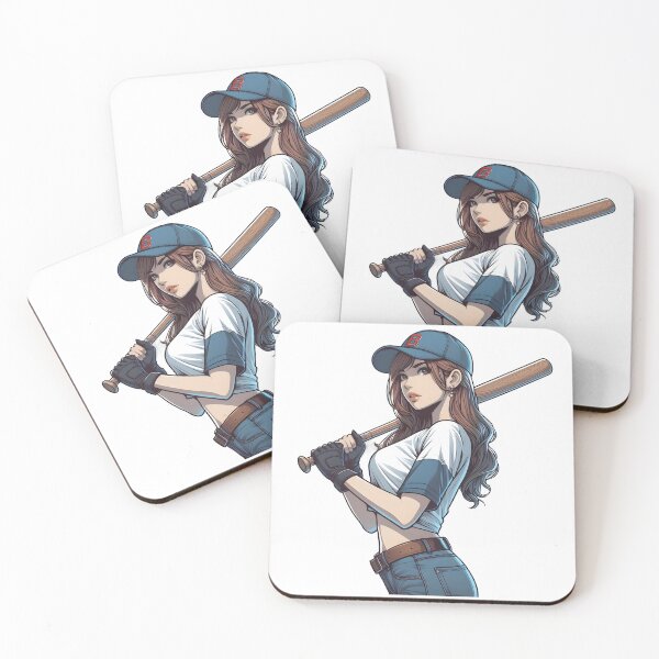 Item preview, Baseball girl, Baseball Coach, ball catcher, girls sports, Women player designed and sold by TrueArtVibes.