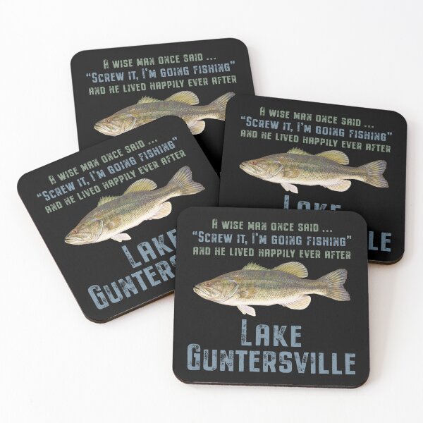 Item preview, Lake Guntersville Alabama Largemouth Bass Wise Man Quote designed and sold by Futurebeachbum.
