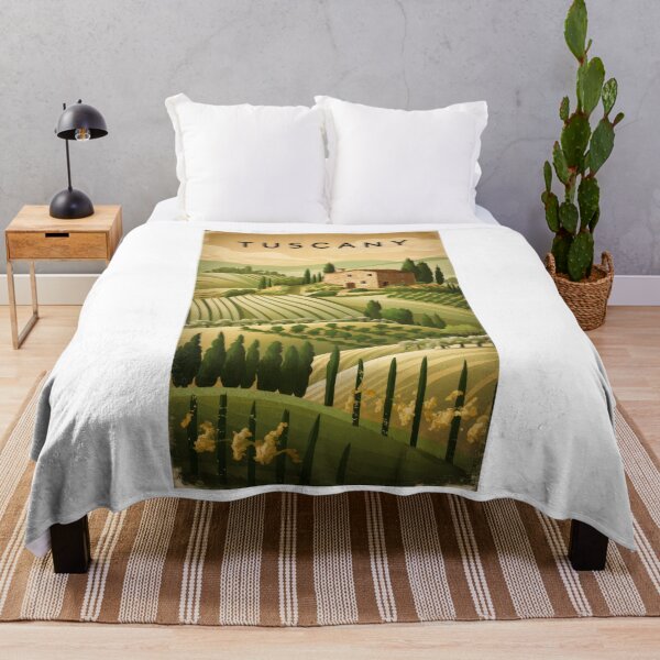 Item preview, Vintage Tuscany Italy Travel Poster - Minimal Retro Landscape Art designed and sold by pod24.