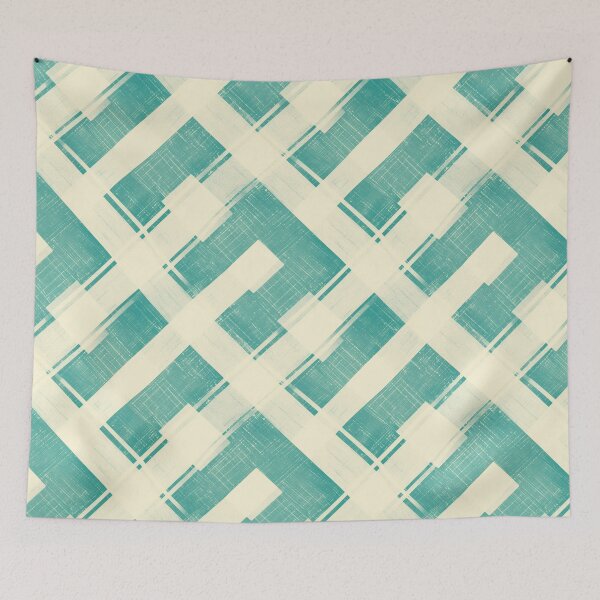 Item preview, Turquoise Crosshatch | Seamless designed and sold by Unrooted.