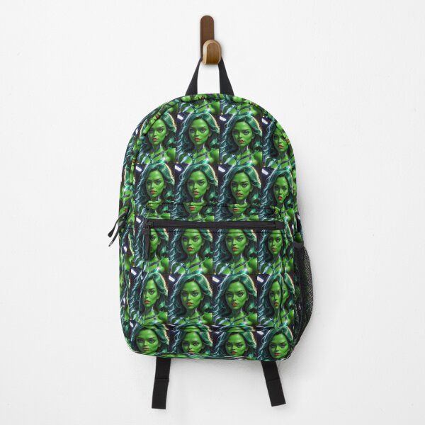 Item preview, Green Mutant Alien Superhero Girl designed and sold by TheArtOfPat.