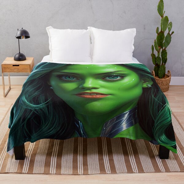 Item preview, Green Mutant Alien Superhero Girl designed and sold by TheArtOfPat.