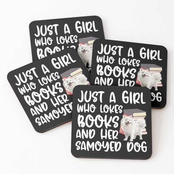 Item preview, Just A Girl Who Loves Books And Her Samoyed Dog designed and sold by TheAnimalZ00.