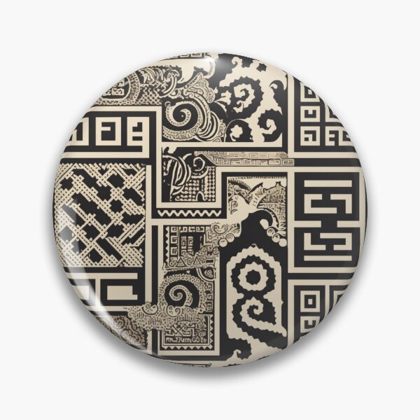 Item preview, Black & White Greek Key Motif | Seamless designed and sold by Unrooted.