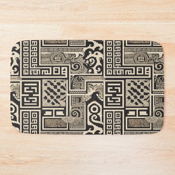 Item preview, Motivo clave griego en blanco y negro | Sin costura designed and sold by Unrooted.