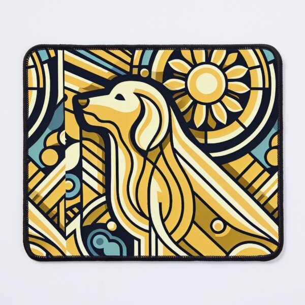 Item preview, Golden Retriever Dog Art Deco Design designed and sold by MondegreenLLC.
